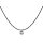 Funk-Collier Edelsteinkette Blutstein facettiert, Kristall Herz, ca. 44 cm