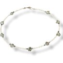 Funk-Collier Süsswasser Zuchtperle weiß mit...