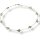 Funk-Collier Süsswasser Zuchtperle weiß mit Süsswasser Perlen silberfarbend, ca. 44 cm