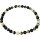 Funk-Collier Edelstein Kette Onyx mit Zitronen-Chrysopras, Magnetschloss, ca. 47 cm, Damen