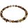 Funk-Collier Schöner Edelsteinschmuck, Bernstein, Keshi Perle, Achat fac, ca. 43,5 cm, Damen