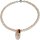 Funk-Collier Rosa Bambuskoralle mit Himmelstrompete (Muschel),Magnetschloss, 43.5 cm, Damen