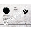 Onyx Kamm ca. 80 x 60 mm mit 8 Zacken auch zur Edelstein...