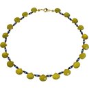 Funk-Collier Koreanische Jade mit Rubin, Saphir und...