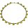 Funk-Collier Koreanische Jade mit Rubin, Saphir und Apatit, 925oo Silber Schloss, Damen