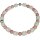 Edelsteinkette Pink Achat mit Steinkoralle, Magnetschloss, Damen