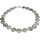 Funk-Collier Edelsteinkette Pyrit in Muttergestein, Scheibenkette, ca. 48 cm, Damen