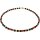 Funk-Collier Edelsteinkette rote Koralle, Lavastein, Lemonquarz, Hämatit vergoldet, ca. 44,5 cm, Damen