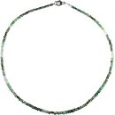 Funk-Collier Edelsteinkette Smaragd, Hämatin, Quarz,...
