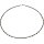 Funk-Collier Edelsteinkette schwarzer Spinell Twinkle Star Hämatin Sterne, ca. 44.5 cm, Damen