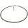 Edelsteincollier Smaragd mit Herkimer Diamant, 925oo Silber, ca.41.5 - 46.5 cm