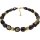 Funk-Collier Edelsteinkette Muskovit mit vergoldetem Hämatit, 925oo SI Schloß, ca. 44-50 cm