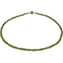 Edelsteinkette Peridot facettiert, Magnetschloss, ca....