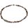 Funk-Collier Edelstein Kette Turmalin, Bergkristall beh, Magnetschloss, ca. 44 cm, Damen