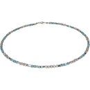Edelsteincollier Aquamarin / Morganit, 925oo Si Schlo,...