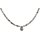Funk-Collier Edelsteinkette Turmalinquarz facettiert mit Tropfen, 925oo Silber, ca. 43.5 cm