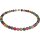 Funk-Collier Edelsteinkette bunter Bergkristall (beh.) ca. 10 mm, Turmalin Look, ca. 45.5 cm