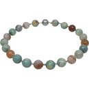 Edelsteinkette green Shadow Achat facettiert,...