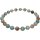 Edelsteinkette green Shadow Achat facettiert, Magnetschloss, ca. 45.5 cm, Damen