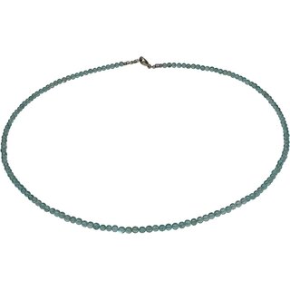 Funk-Collier Feine Edelsteinkette aus Apatit  ca. 3 mm, 925oo SI Schlo, ca. 43.5 cm, Damen