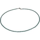 Funk-Collier Feine Edelsteinkette aus Apatit  ca. 3 mm,...