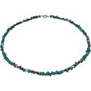 Funk-Collier Edelsteinschmuck Arizona Trkis, Koralle,...