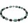 Edelsteinschmuck Howlith-Türkis, Lavastein, Onxy, Magnetschloss, ca. 45 cm