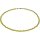 Funk-Collier Edelsteinkette Goldserpentin facettiert, ca. Ø 4.5 mm, Damen, ca. 41 cm, 925oo SI Schloß