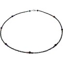Funk-Collier Edelsteinkette Spinell facettiert,...