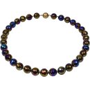 Funk-Collier Edelsteinkette Regenbogen Achat facettiert...