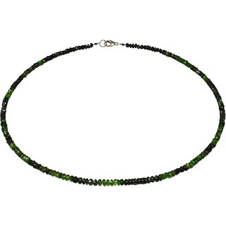 Kette Collier  grner Turmalin facettiert (Verdelit), ca. 65 Karat, ca. 46.5 cm
