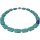 Edelsteinschmuck Howlith-Türkis, Lapis Lazuli Design-Element, ca. 49 cm, Damen