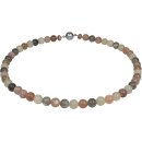 Funk-Collier Edelsteinkette bunter Mondstein, Ø...