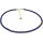 Edelsteinschmuck Lapis Lazuli, Linsencollier, 925oo Silber vergoldetes Schloss, Damen
