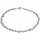 Funk-Collier Edelsteinschmuck Larimar, Muschelkernperle, ca. 45 cm, Magnetschloss
