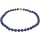 Edelstein Kette - afghanischer Lapis Lazuli Kugelcollier ca. 10 mm 925oo Silber Karabiner, ca. 47 cm