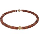 Funk-Collier Edelsteinkette Karneol, Rutilquarz fac,...