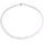 Funk-Collier Weisser Mondstein facettiert, ca. 45 cm, Magnet. SI. farb.