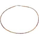 Funk-Collier Tundru Granat facettiert, ca. 43 cm, ca. 25...