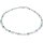 Funk-Collier Edelsteinkette Amazonit, Rosenquarz, afrik. Opal, Magnetschloss, ca. 60 cm