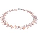 Funk-Collier Süsswasser Zuchtperle, Quarz...
