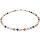 Funk-Collier Edelsteinkette Multicolor, Achat fac, Süsswasser Zuchtperle,ca. 42 cm