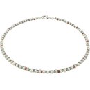 Collier Süsswasser Zuchtperle, Granat, Grün...