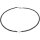 Funk-Collier Schwarzer Spinell, Süsswasser Zuchtperle, ca. 43 cm, Damen, SI Schloß