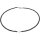 Funk-Collier Schwarzer Spinell, Süsswasser Zuchtperle, ca. 46.5 cm, Damen, SI Schloß