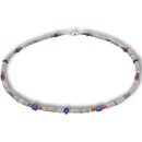 Funk-Collier Edelsteinkette Opal, Lapis Lazui, Koralle,...