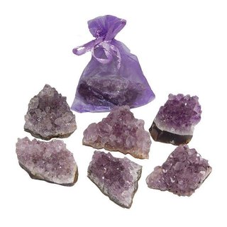 Set Amethyst Drusen Stcke Natur gewachsen