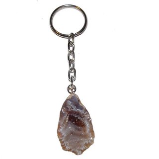 Achat Geode dunkel Schlsselanhnger aufgeschnitten und poliert ca. 25 - 35 mm plus Kette