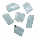 Aquamarin Beryll blau  Natur Rohstück schöne blaue klare Aqua Farbe Größe:M - 4,0 - 6 g