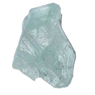 Aquamarin Beryll blau  Natur Rohstück schöne blaue klare Aqua Farbe Größe:XL - 10 - 12 g